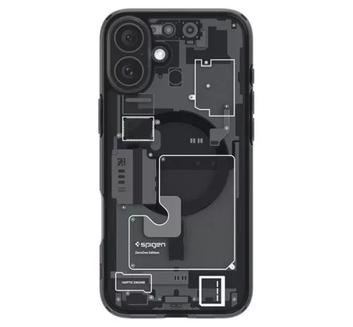 Spigen Ultra Hybrid MagFit Apple iPhone 16 tok, MagSafe, Zero One, fekete ACS08208