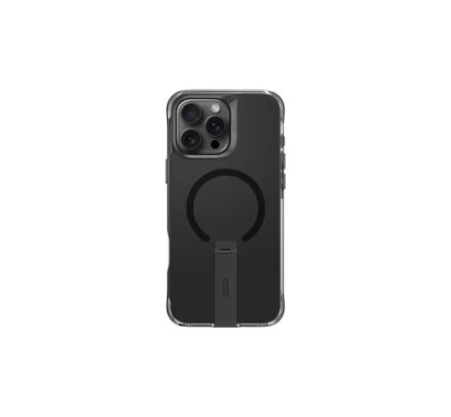 Uniq Eleva Apple iPhone 16 Pro Max Magsafe szilikon tok tartó résszel, karbon fekete