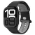 Apple Watch 4-6, SE, SE (2022), SE (2025) (38 / 40 mm) / Watch 7-9 (41 mm) / Watch 10-11 (42 mm), szilikon pótszíj, állítható, Spigen Nano Pop, fekete/szürke