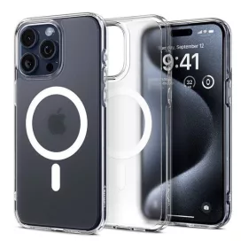   Spigen Ultra Hybrid MagFit Apple iPhone 16 Pro tok, MagSafe, Frost Clear, átlátszó