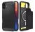 Spigen Rugged Armor MagFit Apple iPhone 16 Plus tok, Matte Black, fekete