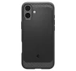 Spigen Rugged Armor MagFit Apple iPhone 16 Plus tok, Matte Black, fekete