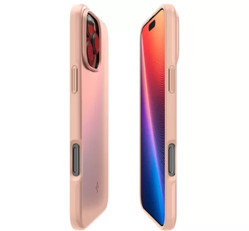 Spigen Thin Fit MagFit Apple iPhone 16 Pro Max tok, MagSafe, Rose Titanium, rózsaszín