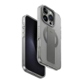   Uniq Heldro Max iPhone 16 Pro MagSafe tok kitámasztóval, átlátszó