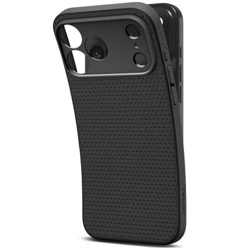 Spigen Liquid Air Apple iPhone 17 Pro Max / 18 Pro Max tok, Matte Black, fekete