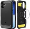 Spigen Rugged Armor MagFit Apple iPhone 17 tok, MagSafe, Matte Black, fekete (sérült csomagolás)