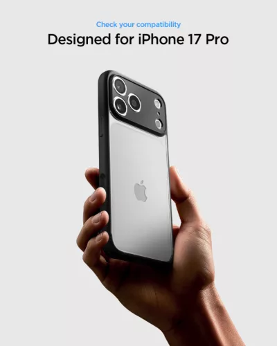Spigen Ultra Hybrid Apple iPhone 17 Pro Max / 18 Pro Max tok, Matte Black, fekete