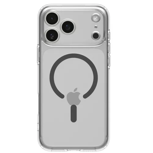 Spigen Ultra Hybrid Magfit Apple iPhone 17 Pro / 18 Pro tok, MagSafe, Clear Graphite, szürke