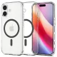Spigen Ultra Hybrid Magfit Apple iPhone 17 tok, MagSafe, Clear Graphite, szürke