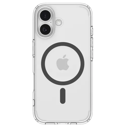 Spigen Ultra Hybrid Magfit Apple iPhone 17 tok, MagSafe, Clear Graphite, szürke