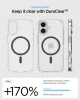 Spigen Ultra Hybrid Magfit Apple iPhone 17 tok, MagSafe, Clear Graphite, szürke