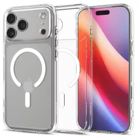   Spigen Ultra Hybrid MagFit MagSafe tok iPhone 17 Pro Max / 18 Pro Max – Clear White