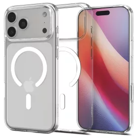   Spigen Liquid Crystal MagFit MagSafe tok iPhone 17 Pro / 18 Pro – Clear White