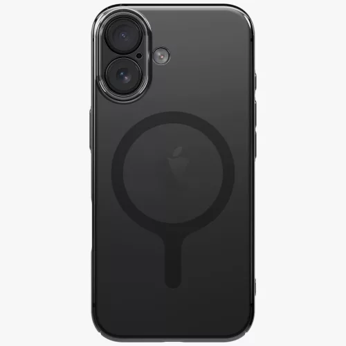 Uniq Airsuit Magclick Apple iPhone 17 MagSafe szilikon tok, fekete