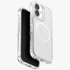   Uniq Lifepro Extreme Magclick Apple iPhone 17 MagSafe csillámos tok, átlátszó