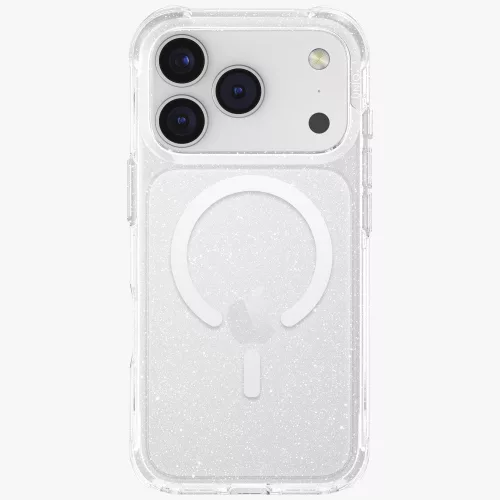 Uniq Lifepro Extreme Magclick Apple iPhone 17 Pro / 18 Pro MagSafe csillámos tok, átlátszó