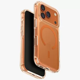   Uniq Lifepro Extreme Magclick Apple iPhone 17 Pro / 18 Pro MagSafe tok, átlátszó-narancs