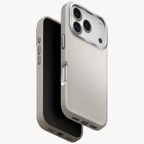   Uniq Lyden Apple iPhone 17 Pro / 18 Pro MagSafe Bőr tok, bézs-ezüst