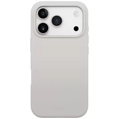 Uniq Lino Apple iPhone 17 Pro Max / 18 Pro Max MagSafe szilikon tok, szürke