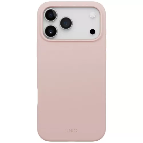 Uniq Lino Apple iPhone 17 Pro Max / 18 Pro Max MagSafe szilikon tok, rózsaszín