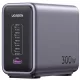 Ugreen Nexode CD333 4xUSB-C-USB-A hálózati töltő, USB-C kábellel, GaN, 300W + 240W, szürke