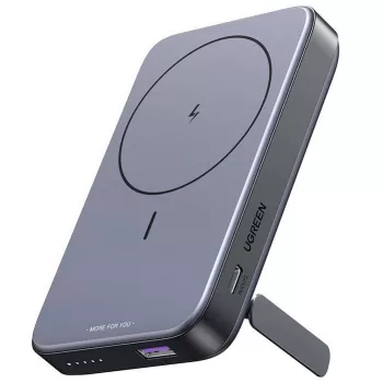   Ugreen PB206 mágneses Powerbank / külső akkumulátor, USB-A-USB-C, 10000mAh, 20W, szürke