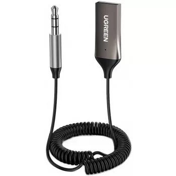   Ugreen CM309 Bluetooth 5.3 audio vevő jack csatlakozóval, fekete