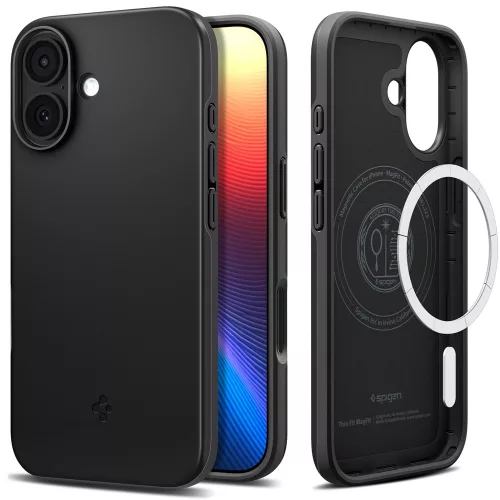 Spigen Thin Fit MagFit MagSafe tok iPhone 17 – fekete
