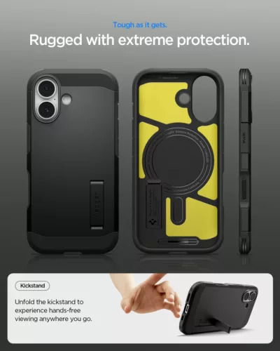 Spigen Tough Armor T MagFit Apple iPhone 17 tok, MagSafe, fekete