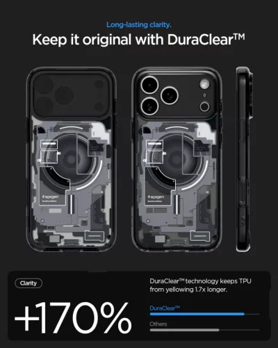 Spigen Ultra Hybrid MagFit Apple iPhone 17 Pro / 18 Pro tok, MagSafe, Zero One, fekete