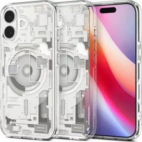   Spigen Ultra Hybrid MagFit Apple iPhone 17 tok, MagSafe, Zero One, Natural Titanium