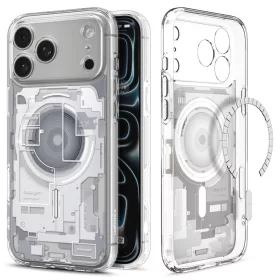   Spigen Ultra Hybrid MagFit Apple iPhone 17 Pro Max / 18 Pro Max tok, MagSafe, Zero One, fehér