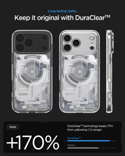 Spigen Ultra Hybrid MagFit Apple iPhone 17 Pro Max / 18 Pro Max tok, MagSafe, Zero One, fehér