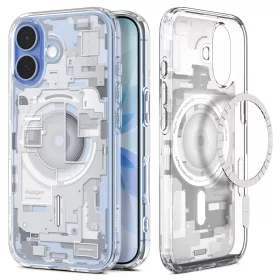   Spigen Ultra Hybrid MagFit Apple iPhone 17 tok, MagSafe, Zero One, fehér
