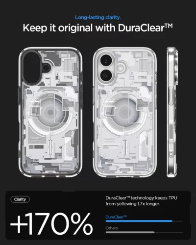 Spigen Ultra Hybrid MagFit Apple iPhone 17 tok, MagSafe, Zero One, fehér