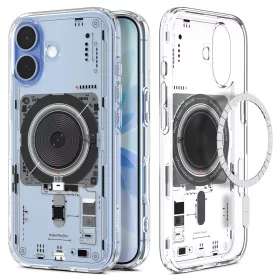   Spigen Ultra Hybrid MagFit Apple iPhone 17 tok, MagSafe, Neo One, átlátszó