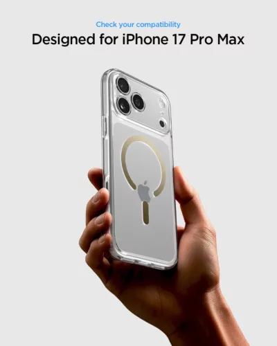 Spigen Ultra Hybrid MagFit Apple iPhone 17 Pro / 18 Pro tok, MagSafe, Clear Gold, átlátszó-arany