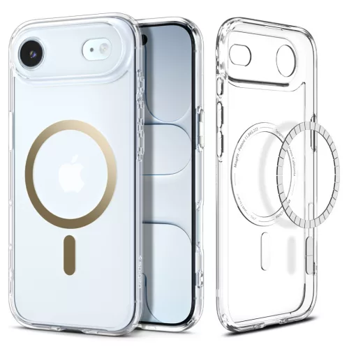 Spigen Ultra Hybrid MagFit Apple iPhone Air (2025) tok, MagSafe, Clear Gold, átlátszó-arany