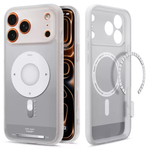 Spigen Ultra Hybrid MagFit Apple iPhone 17 Pro / 18 Pro tok, MagSafe, Classic Silver, ezüst