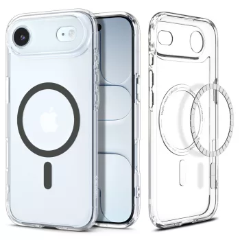   Spigen Ultra Hybrid MagFit Apple iPhone Air (2025) tok, MagSafe, Graphite, átlátszó-szürke