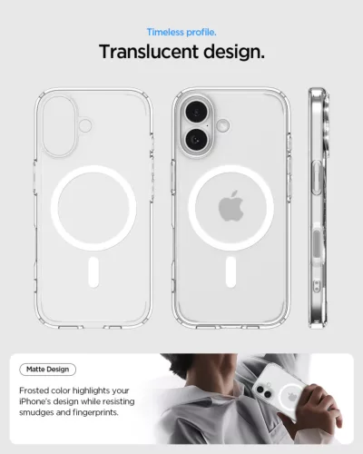 Spigen Ultra Hybrid MagFit MagSafe tok iPhone 17 – Frost White