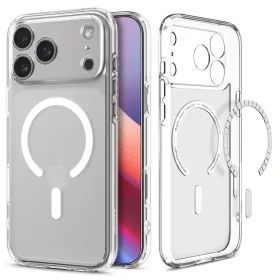   Spigen Ultra Hybrid MagFit Apple iPhone Air (2025) tok, MagSafe, Frost White, átlátszó-fehér