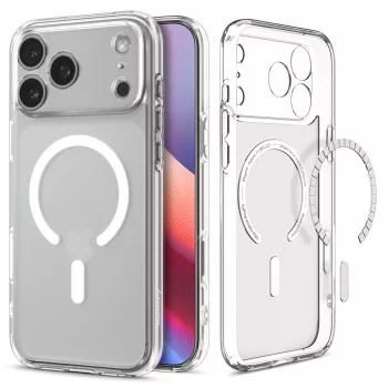   Spigen Ultra Hybrid MagFit Apple iPhone Air (2025) tok, MagSafe, Frost White, átlátszó-fehér