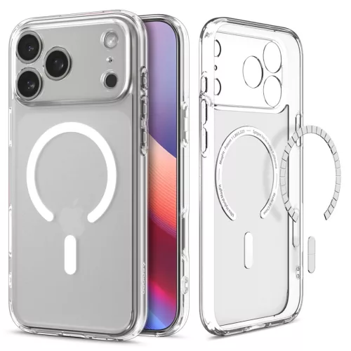 Spigen Ultra Hybrid MagFit Apple iPhone Air (2025) tok, MagSafe, Frost White, átlátszó-fehér