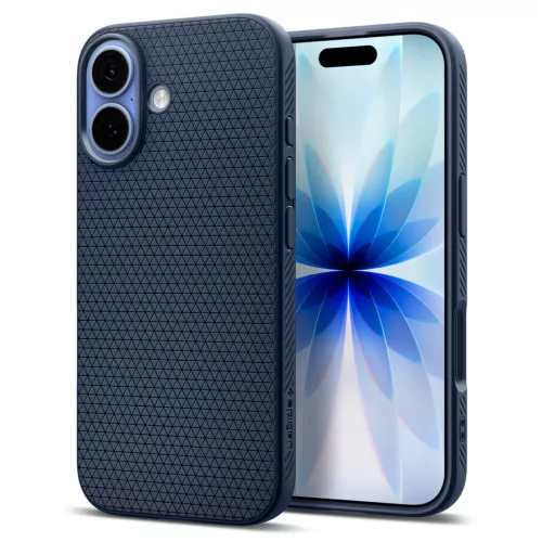 Spigen Liquid Air Apple iPhone 17 tok, Navy Blue, kék