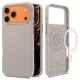 Spigen Silicone Fit Magfit Apple iPhone 17 Pro / 18 Pro tok, MagSafe, Stone, szürke