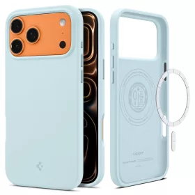   Spigen Silicone Fit Magfit Apple iPhone 17 Pro Max / 18 Pro Max tok, MagSafe, Mute Blue, kék