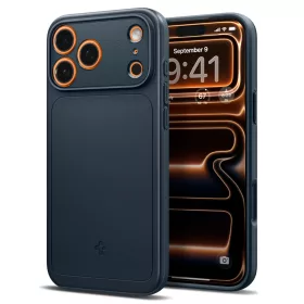   Spigen Thin fit Magfit Apple iPhone 17 Pro Max / 18 Pro Max tok, MagSafe, Metal Slate, kék