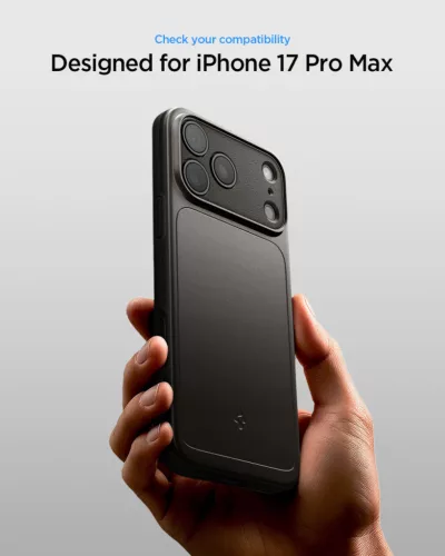 Spigen Thin fit Magfit Apple iPhone 17 Pro Max / 18 Pro Max tok, MagSafe, Gunmetal, szürke