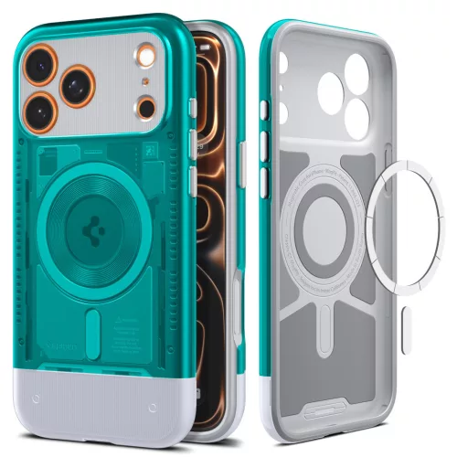 Spigen Classic C1 MagFit Apple iPhone 17 Pro Max / 18 Pro Max tok, MagSafe, Bondi Blue, kék